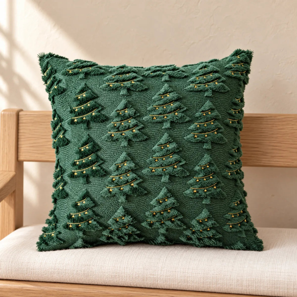 Allover Evergreen Tree Pillow Cover design