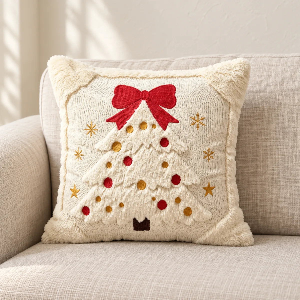 Ornament Christmas Tree Pillow Cover design